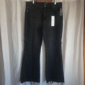 Liverpool Los Angeles Hannah Hi-Rise Flare Black Jeans Size 12/31